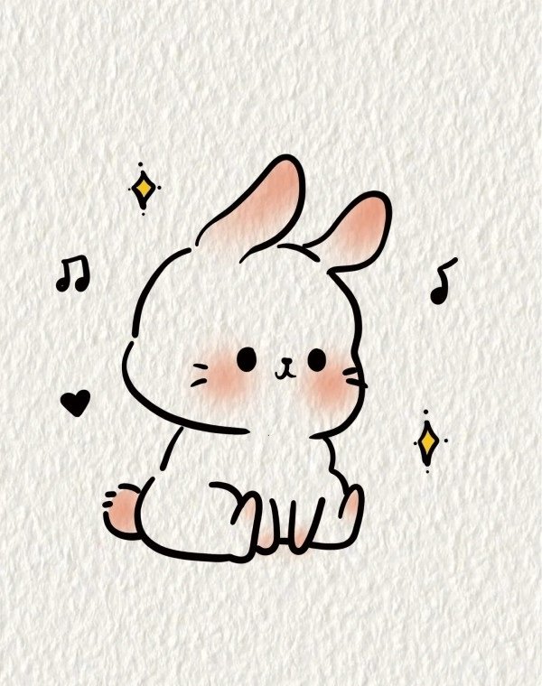 How to draw an easter bunny