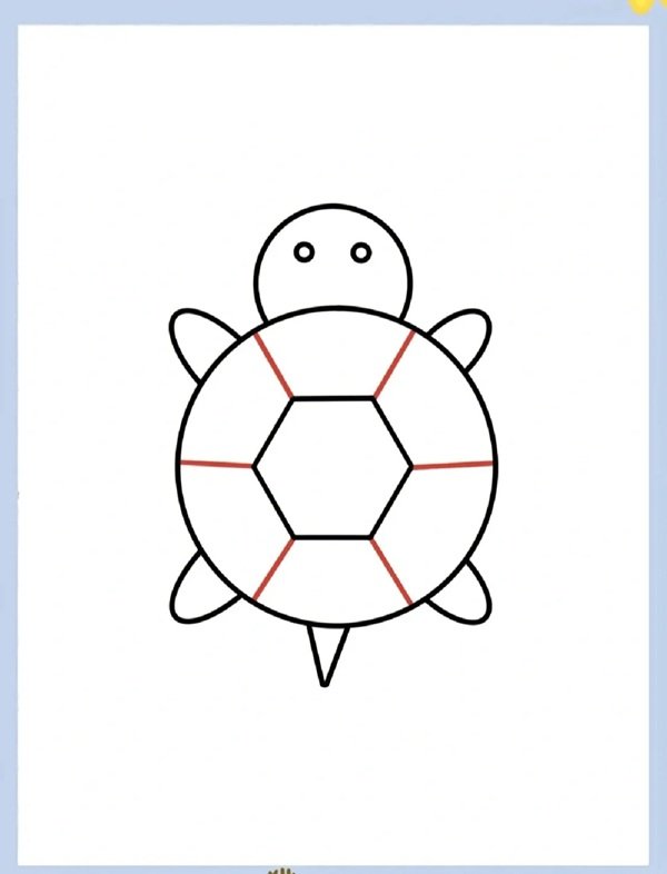 How to draw an easy turtle 5