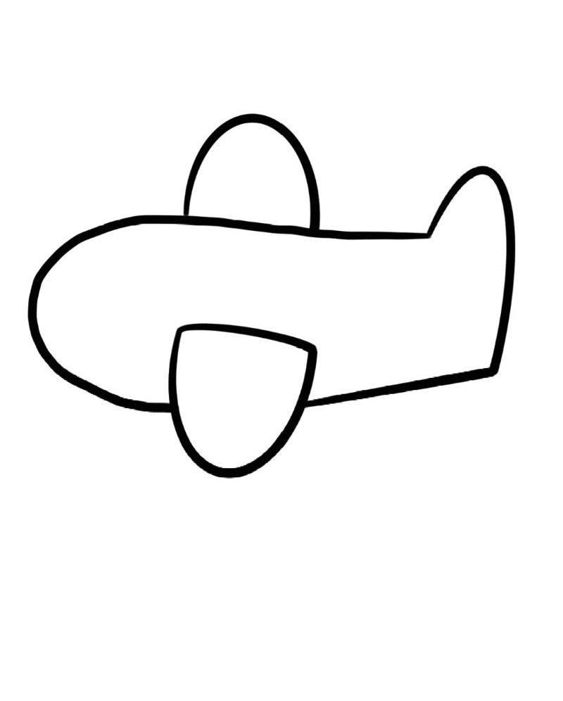 How to draw a plane easy 4