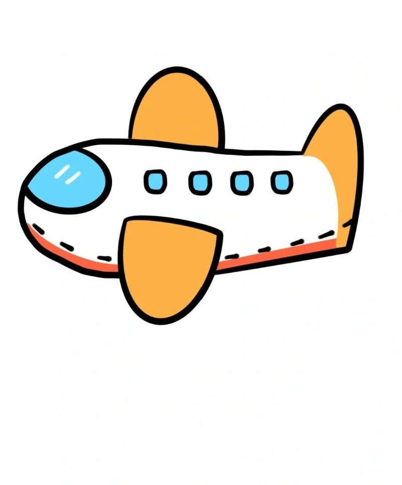 How to draw a plane easy