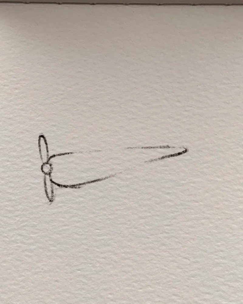 How to draw a plane easy step by step 2