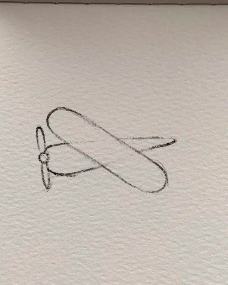 How to draw a plane easy step by step 3