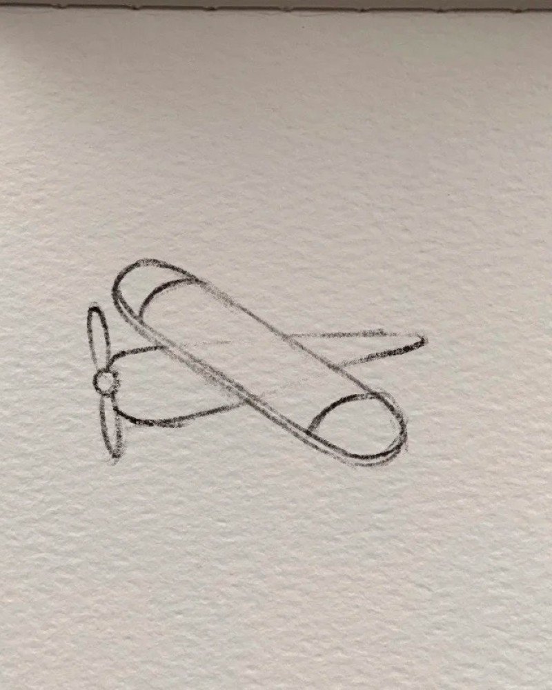 How to draw a plane easy step by step 5