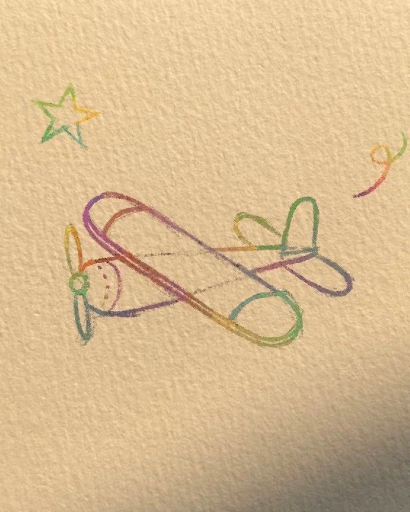 How to draw a plane easy step by step