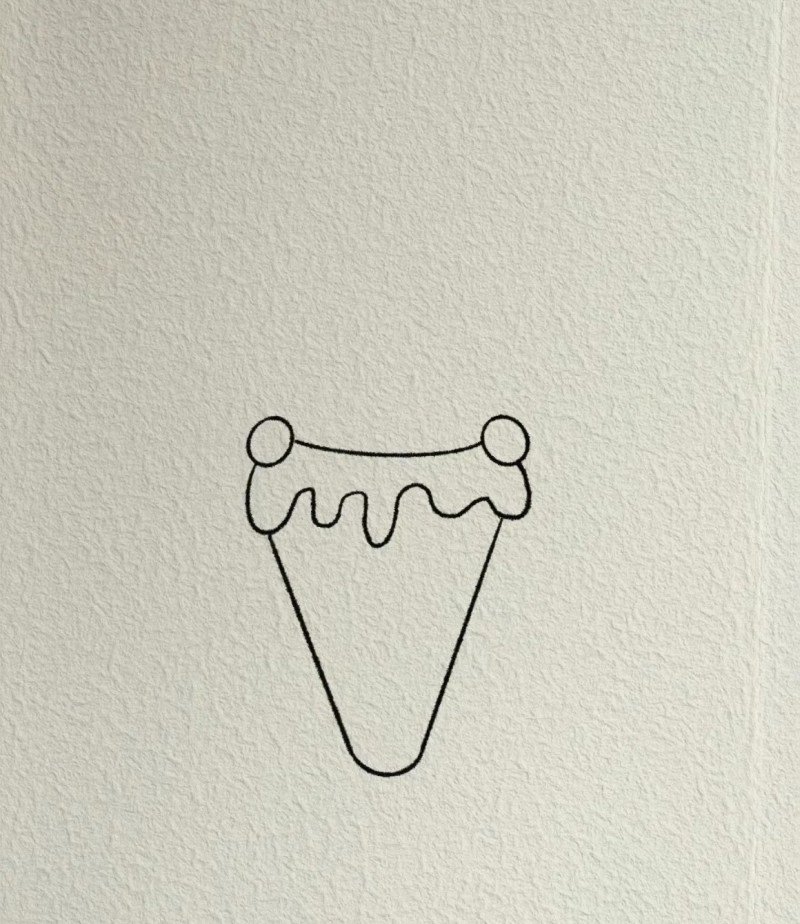 How to draw an ice cream cone 2