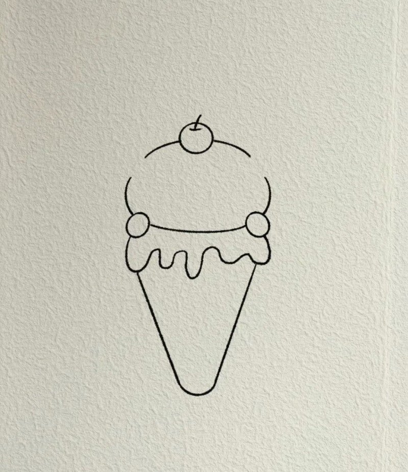 How to draw an ice cream cone 3