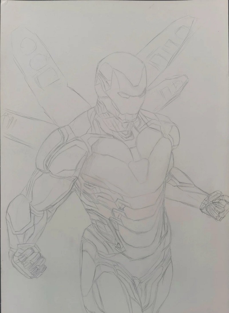 How to draw an iron man 1