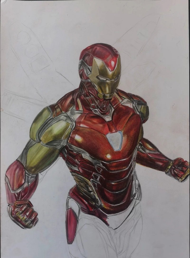 How to draw an iron man 4