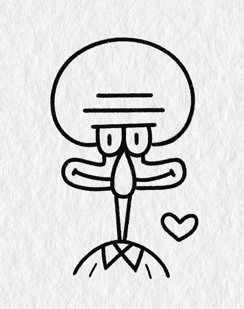 How to draw an Octopus for kids easy 4