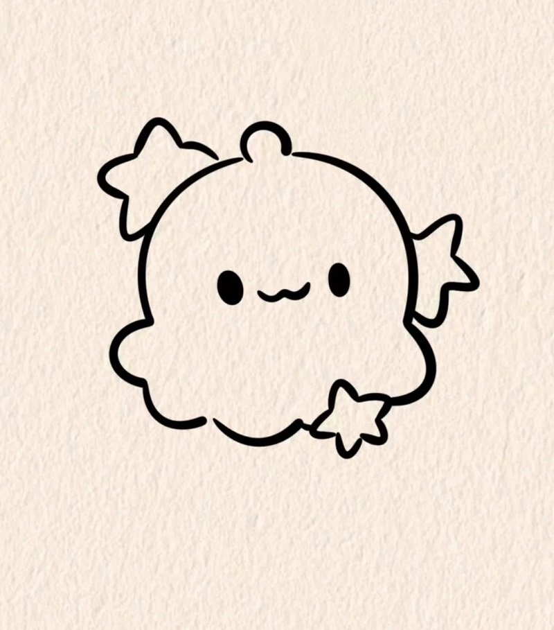 How to draw an Octopus for kids step by step 4