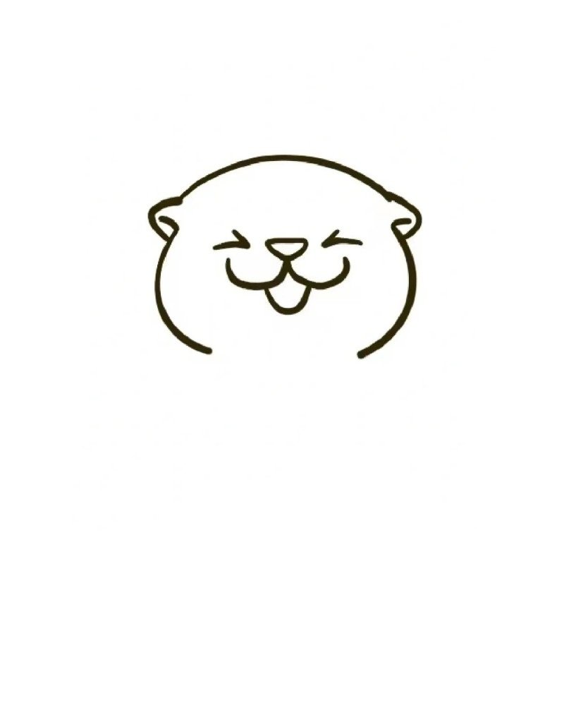 How to draw an otter 4