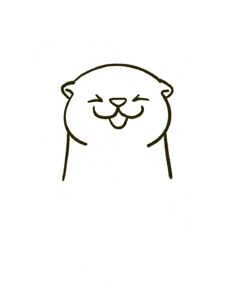 How to draw an otter 5