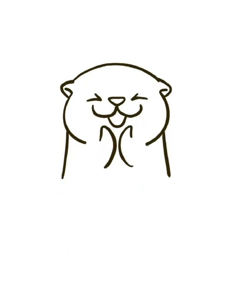 How to draw an otter 6
