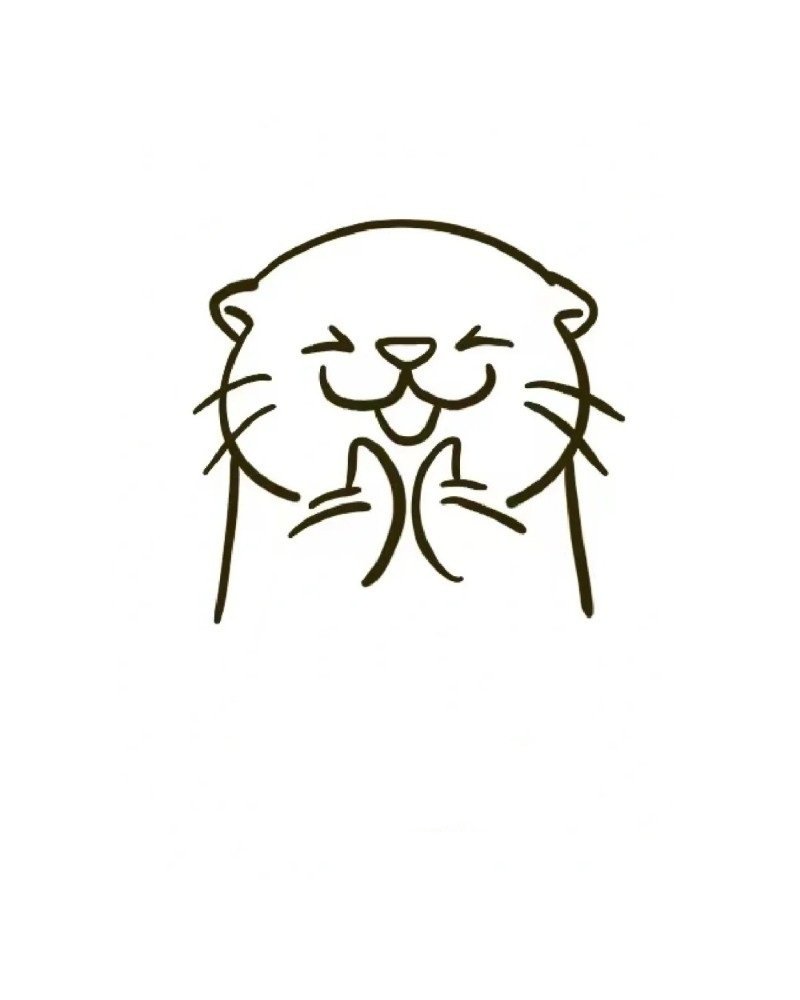 How to draw an otter 7