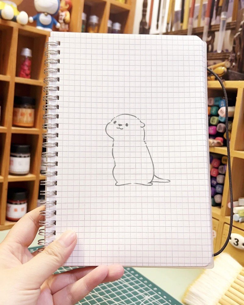 How to draw an otter cute 3