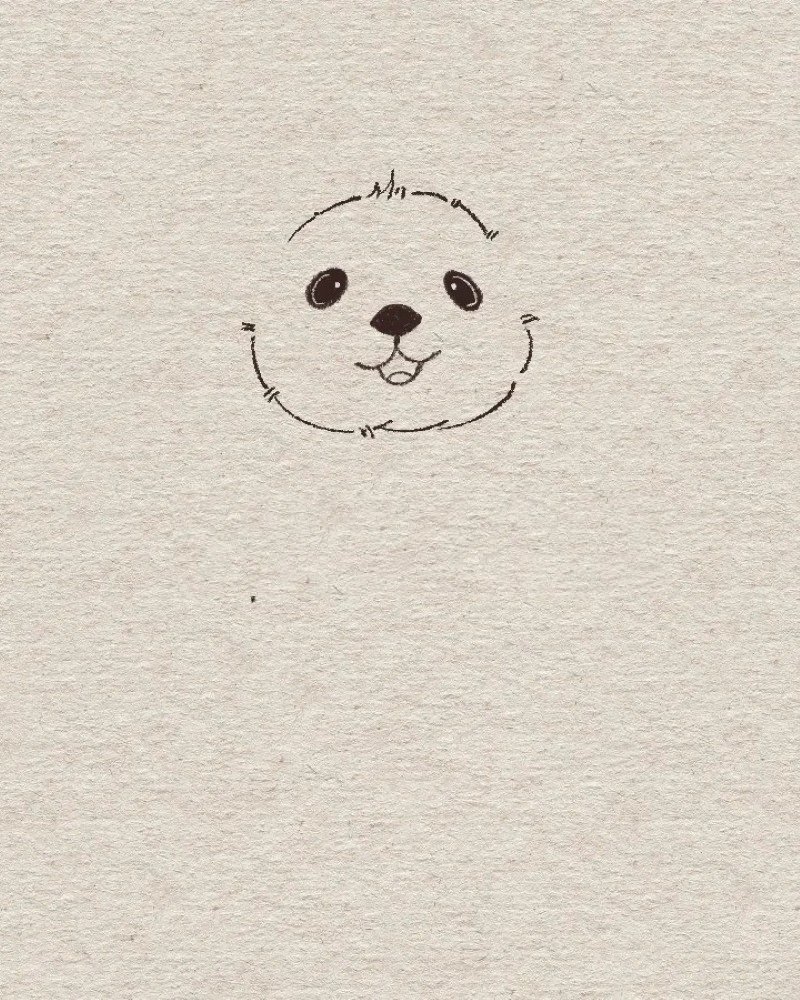 How to draw an otter easy and cute 3