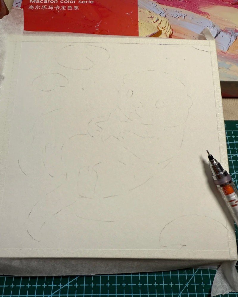 How to draw an otter in water 1