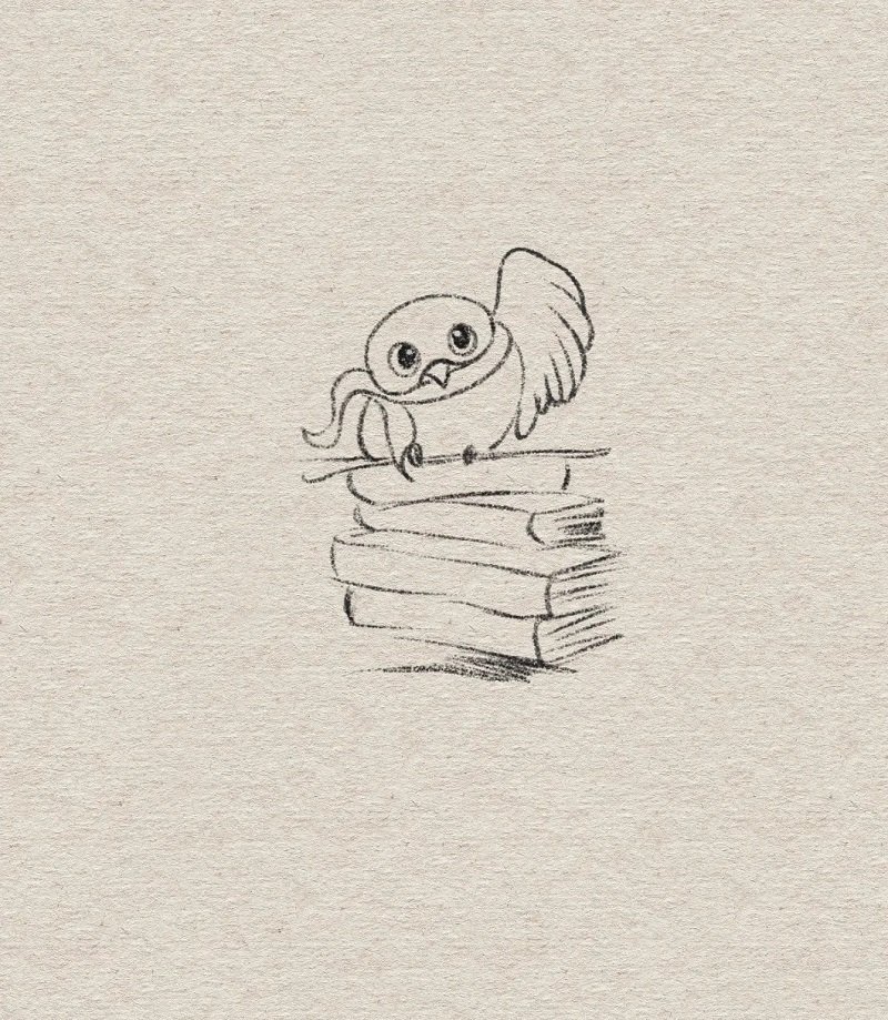 How to draw an easy owl step by step 9