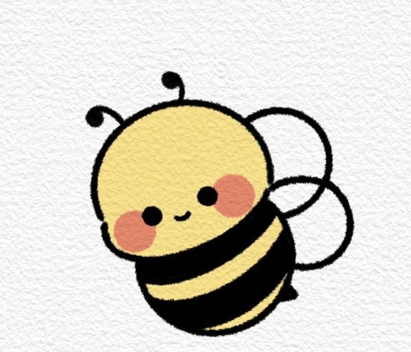 How to draw bee