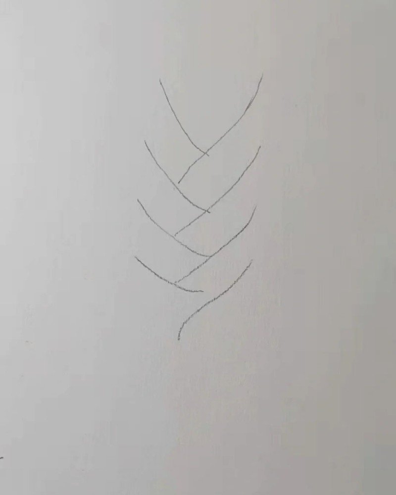 How to draw braids in hair 1