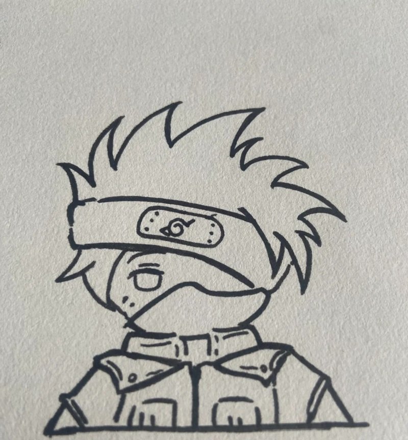 How to draw a kakashi