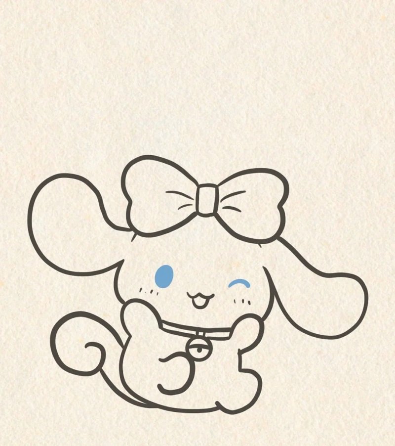 How to draw cinnamoroll cute 10