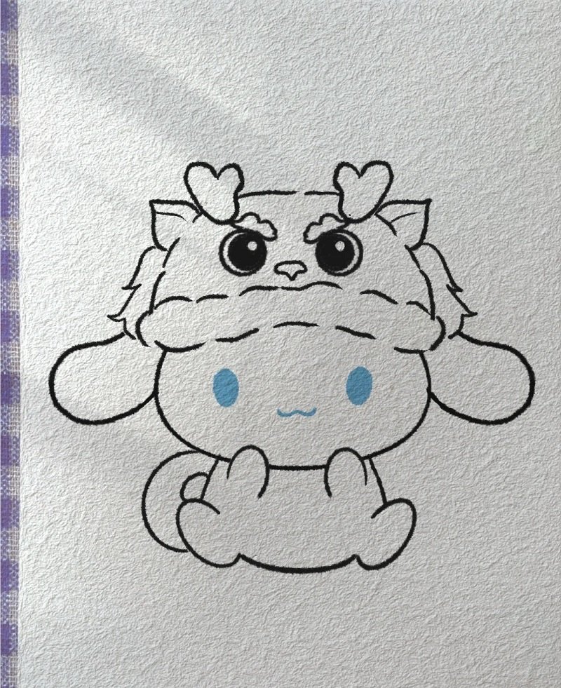 How to draw cinnamoroll cute easy 4