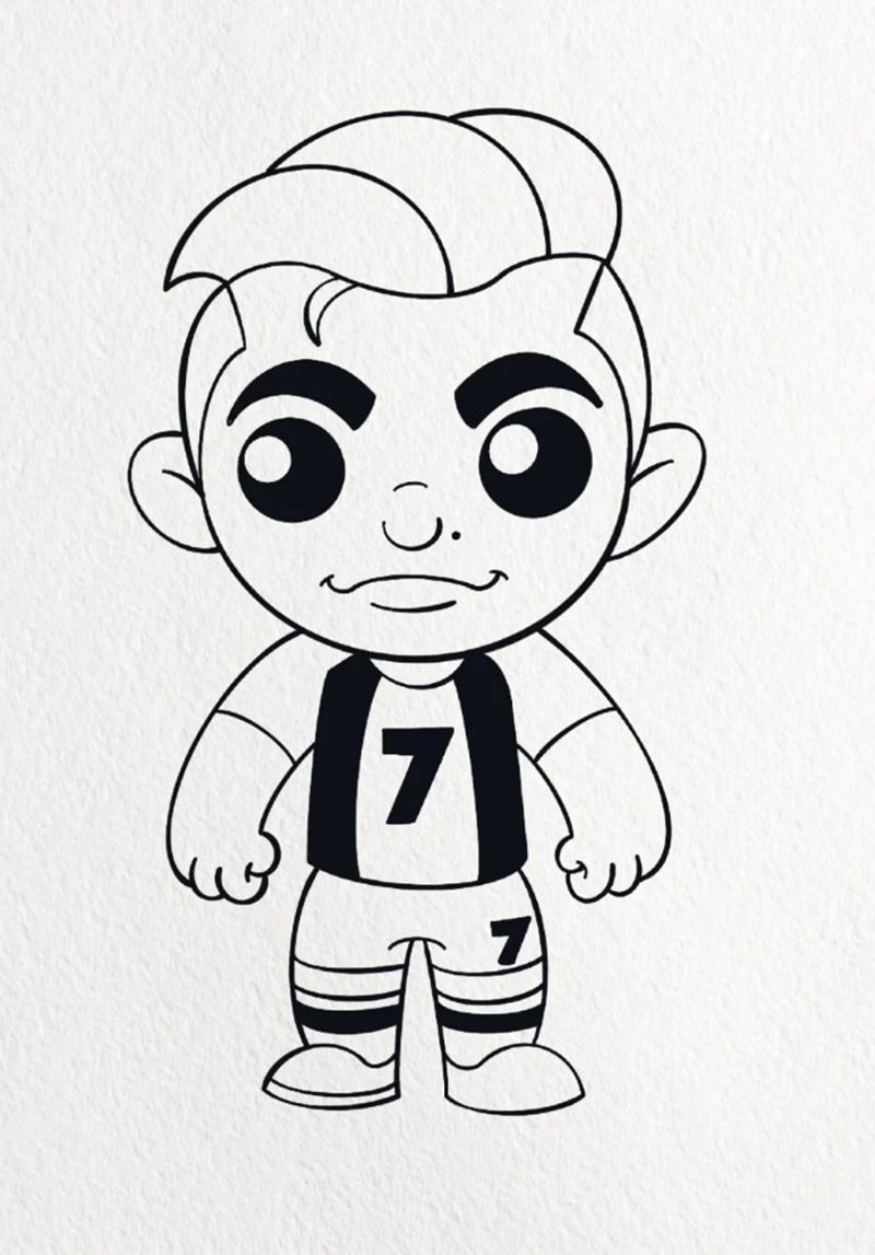 How to draw cristiano Ronaldo 2