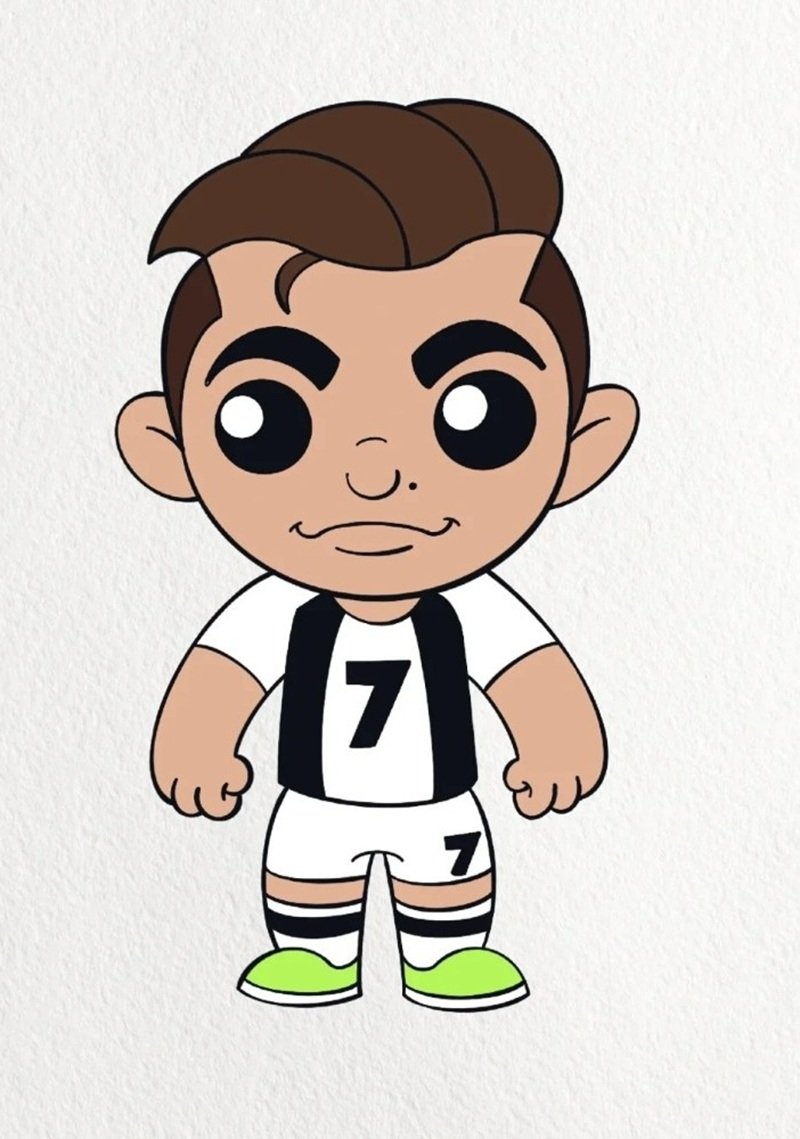 How to draw cristiano Ronaldo 3