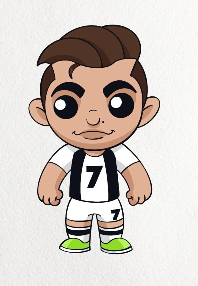 How to draw cristiano Ronaldo