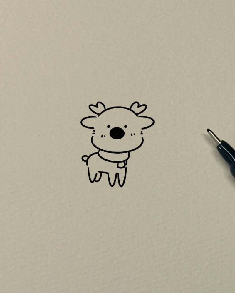 How to draw Deer for kids