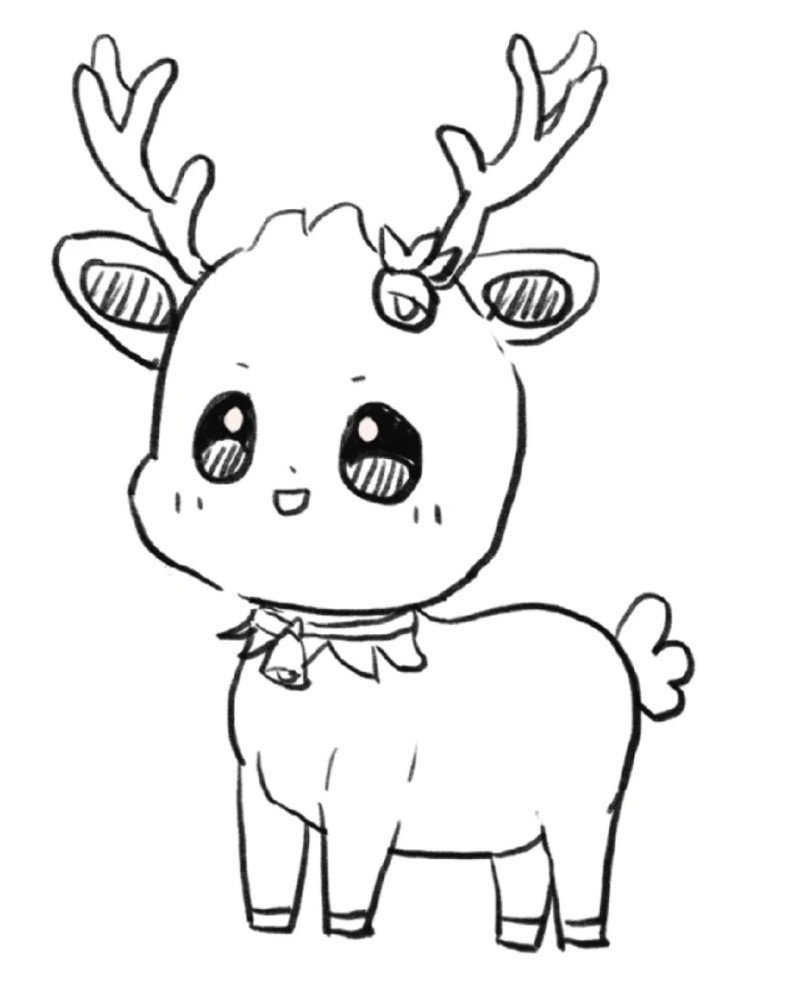 How to draw Deer step by step