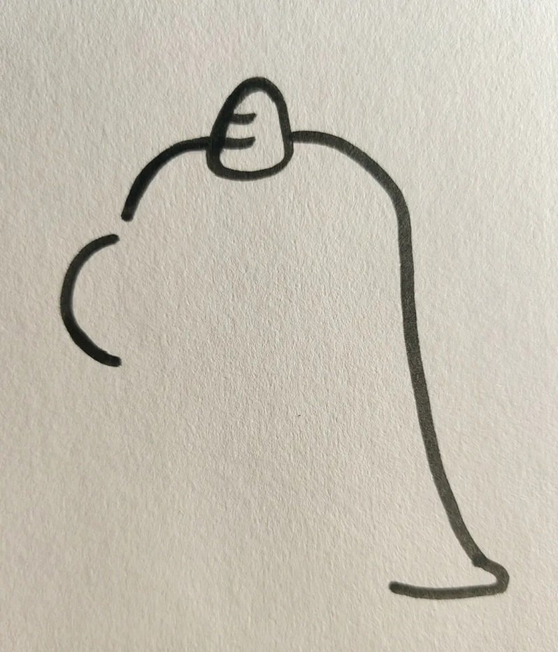 How to draw a Dinosaur easy cute 3
