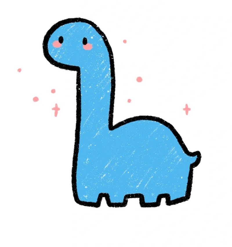 How to draw a Dinosaur easy