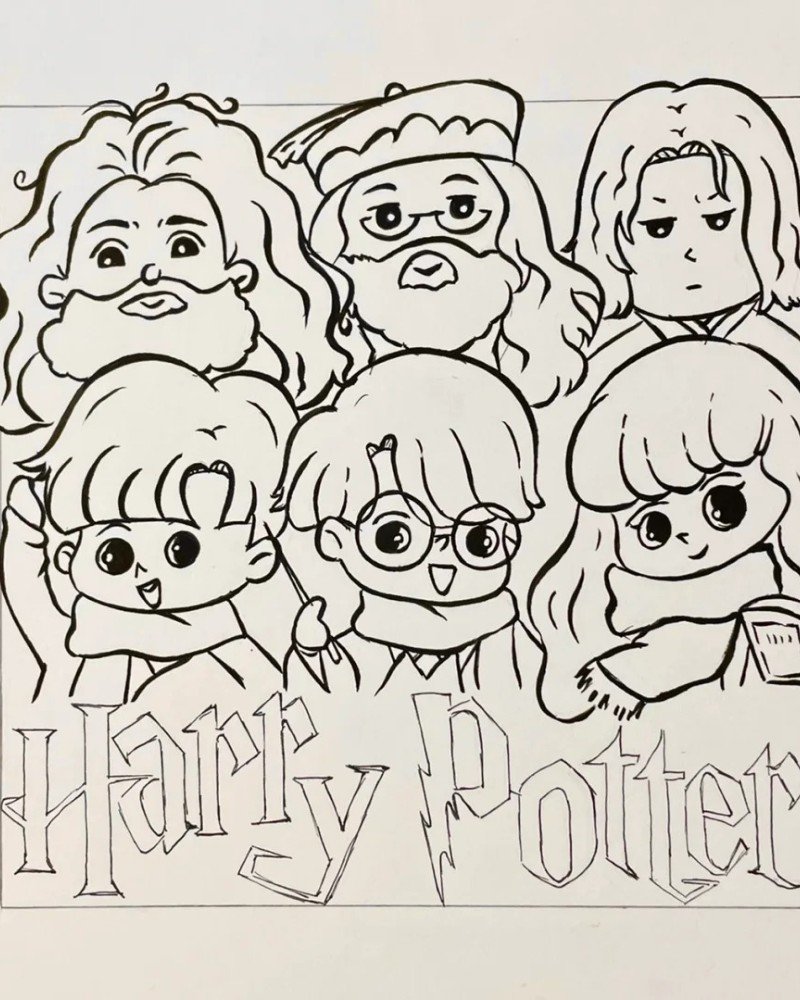 How to draw easy Harry Potter 5