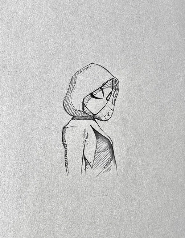 How to draw easy Spider Man 4