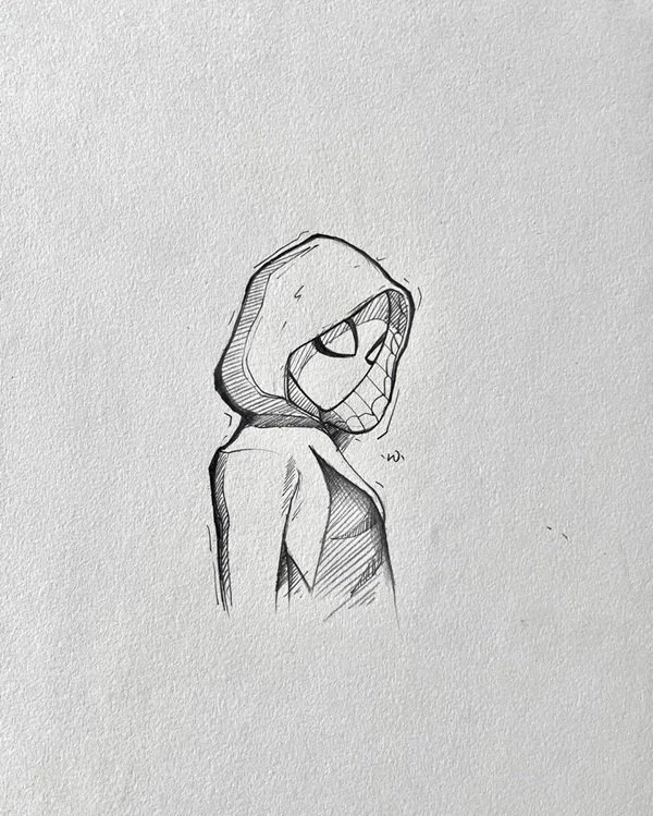 How to draw easy Spider Man