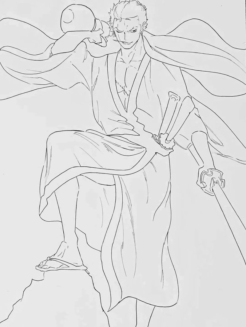 How to draw eas 3y zoro