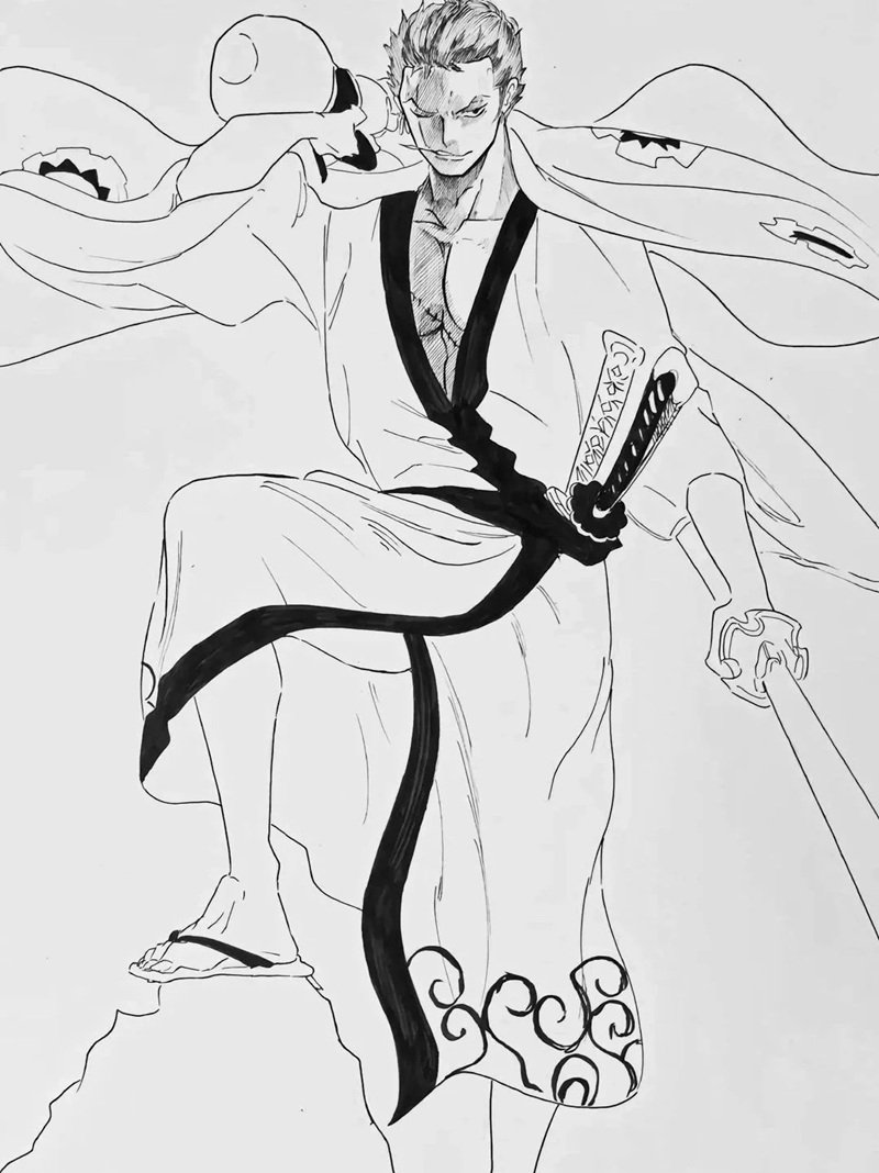 How to draw easy zoro 5