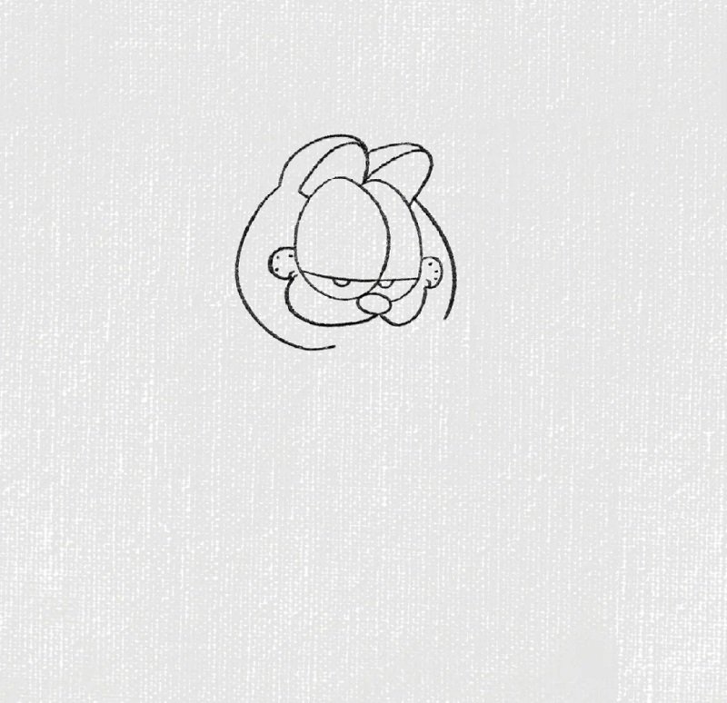 How to draw garfield easy 4