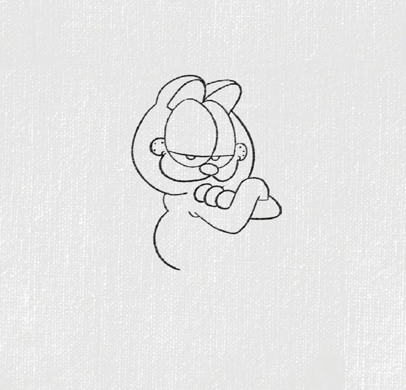How to draw garfield easy 5