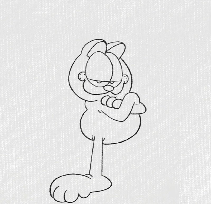 How to draw garfield easy 5