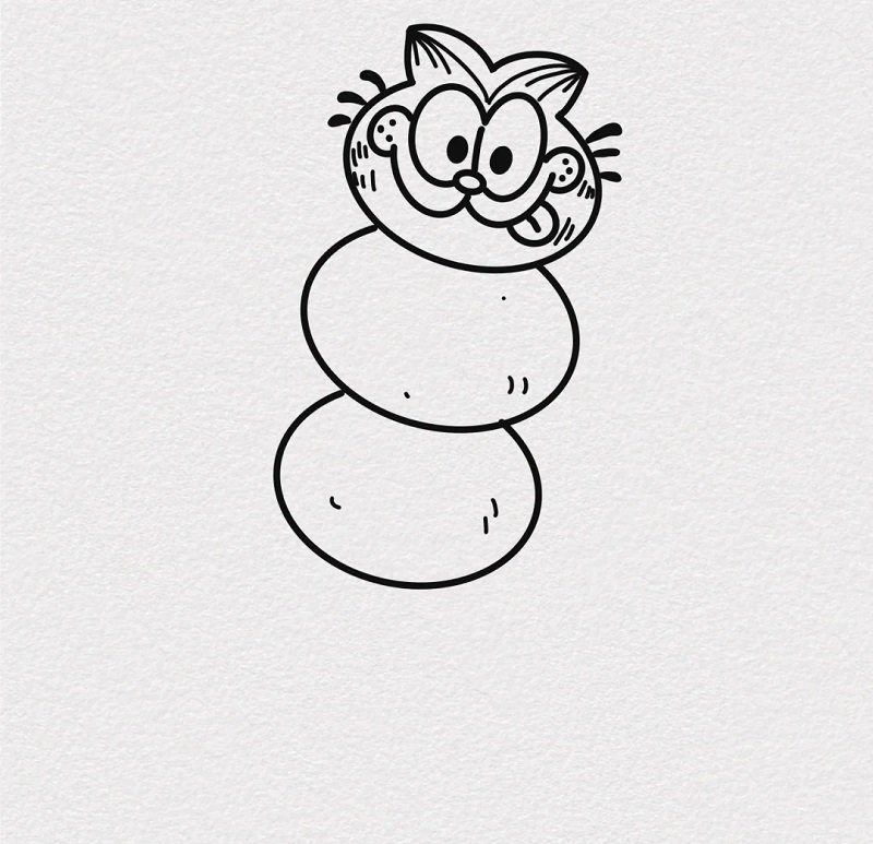 How to draw garfield easy for kids 6 