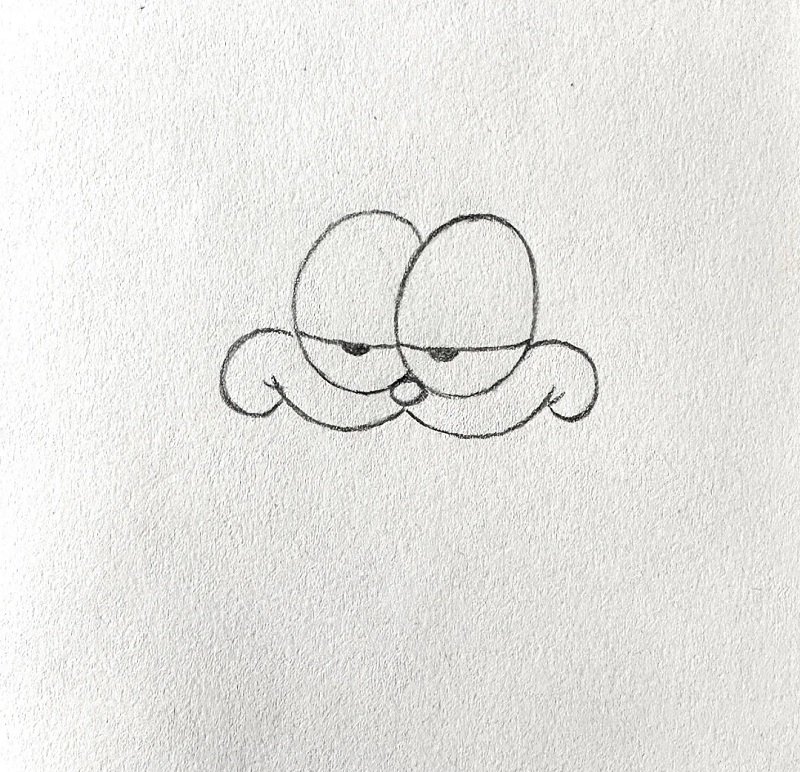 How to draw garfield for kids 2