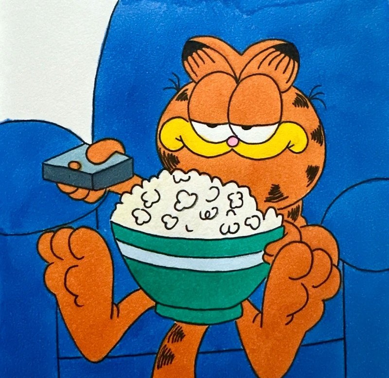 How to draw garfield for kids