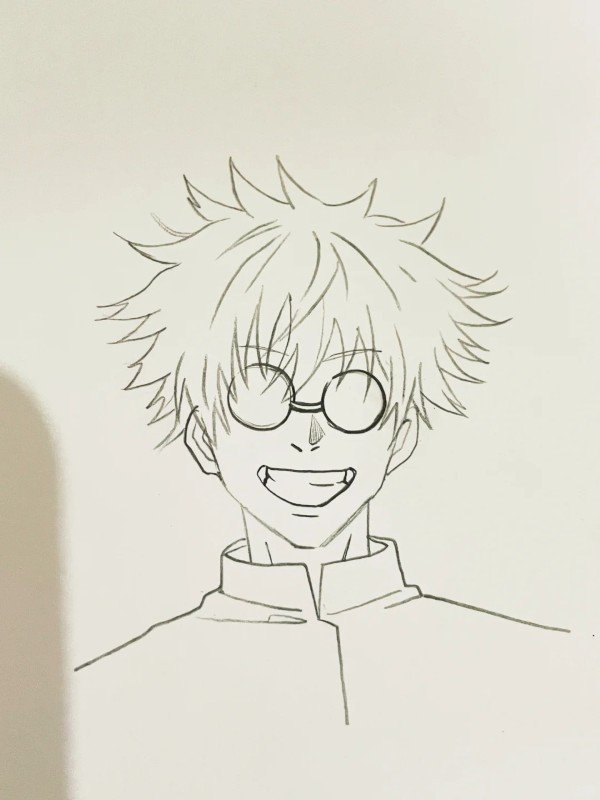 How to draw Gojo 5