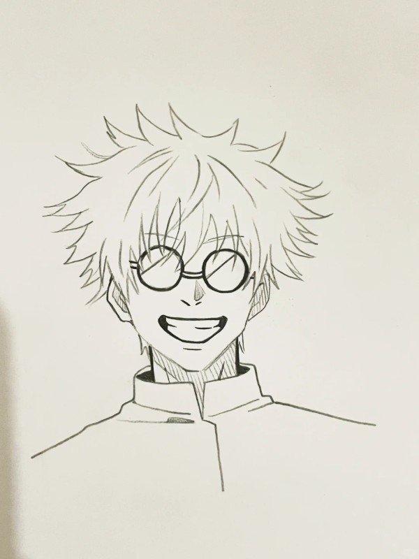 How to draw Gojo 6 