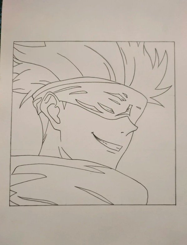 How to draw Gojo beautiful 4