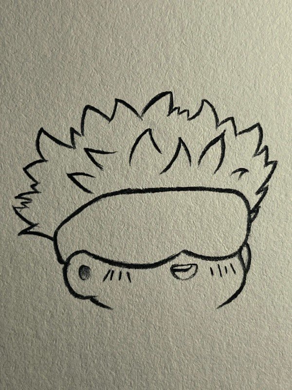 How to draw Gojo easy 3