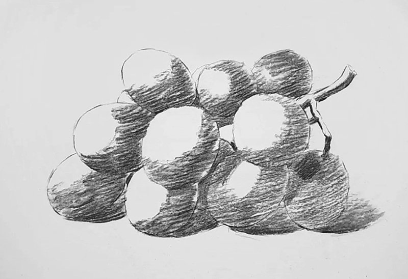 How to draw grapes beautiful 2
